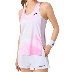 SPIRIT Tank Top Women. Fioletowe topy Head, s, bez wzorów, bez kołnierzyka, bez ramiączek. W wyprzedaży za 207.00 zł.