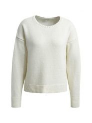 Milano Italy Sweter w kolorze kremowym rozmiar: XL. Brązowe swetry Milano Italy, xl, bez wzorów, z wełny, bez ramiączek. Za 217.99 zł.