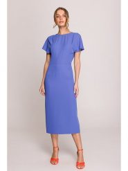 Stylove Sukienka w kolorze niebieskim rozmiar: L. Niebieskie sukienki Stylove, l, bez wzorów, bez kołnierzyka, bez ramiączek, maxi. Za 244.45 zł.
