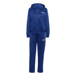 Bluza z kapturem dla kobiet adidas Essentials Linear. Niebieskie bluzy sportowe Adidas, xl, bez wzorów, z dresówki, z kapturem. Za 325.50 zł.