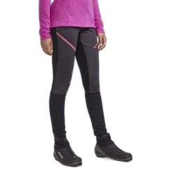 Legginsy damskie Craft Core Glide Wind. Czarne legginsy Craft, s, bez wzorów. Za 407.25 zł.
