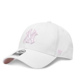 Czapka z daszkiem 47 Brand. Białe czapki 47 Brand, bez wzorów. Za 99.99 zł.