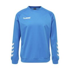 Bluza do piłki ręcznej dla dorosłych Hummel Promo Poly Sweatshirt. Niebieskie bluzy Hummel, xl, bez wzorów, bez kaptura. Za 178.00 zł.