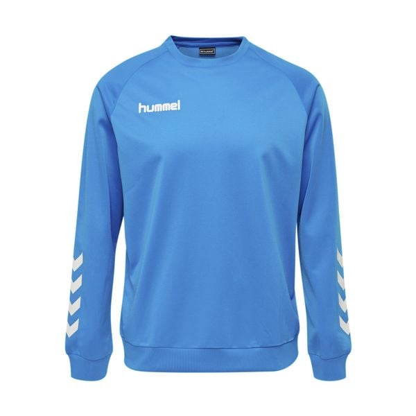 Bluza do piłki ręcznej dla dorosłych Hummel Promo Poly Sweatshirt. Niebieskie bluzy Hummel, xl, bez wzorów, bez kaptura. Za 178.00 zł.
