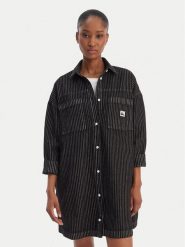 Quiksilver Sukienka koszulowa Iced Age EQWWD03120 Szary Oversize. Szare sukienki Quiksilver, l, bez wzorów, z bawełny, bez kołnierzyka, bez ramiączek, koszulowe. Za 329.99 zł.