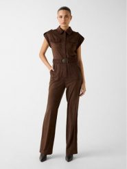 Guess Kombinezon 180568 Brązowy Classic Fit. Brązowe sukienki Guess, s, z aplikacjami, bez kołnierzyka, bez ramiączek. Za 799.99 zł.