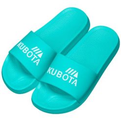 Klapki Damskie Basenowe Kubota Basic Turkusowe. Niebieskie klapki Kubota, bez wzorów, bez obcasa. W wyprzedaży za 55.99 zł.