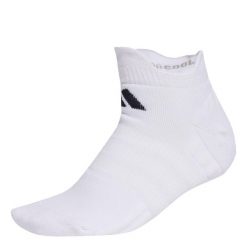 Skarpety Tenisowe Przed Kostkę Z Amortyzacją, 1 Para W Opakowaniu. Białe skarpety Adidas, bez wzorów. Za 54.95 zł.