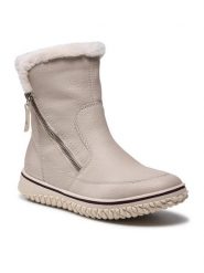 Rieker Botki Z4281-60 Beżowy. Brązowe botki Rieker, bez wzorów, z materiału, bez obcasa, na płaskiej podeszwie, bez zapięcia. Za 272.99 zł.