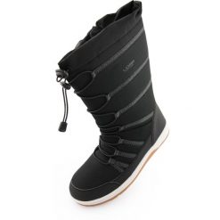 Ciepłe i stylowe damskie buty zimowe Loap Miza Czarny 39. Czarne trekkingi Alpine Pro, z materiału, trekkingowe. Za 299.99 zł.