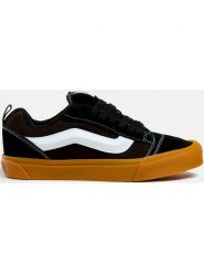 Vans Skórzane sneakersy "Knu Skool" w kolorze czarnym rozmiar: 39. Czarne trampki Vans, bez wzorów, bez zapięcia. Za 262.95 zł.