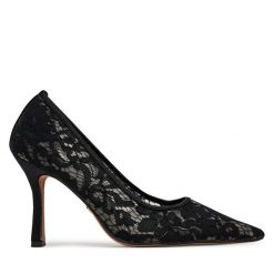 Szpilki Nine West. Czarne szpilki Nine West, bez wzorów, bez obcasa, na szpilce, bez zapięcia. Za 249.99 zł.