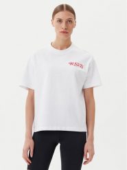Fila T-Shirt Leffinge FAW1029 Biały Loose Fit. Białe t-shirty Fila, xs, bez wzorów, z bawełny, bez kołnierzyka, bez ramiączek. Za 89.99 zł.