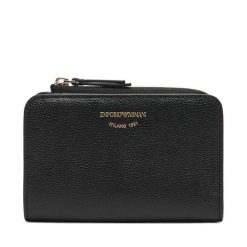 Portfel Emporio Armani. Czarne portfele Emporio Armani, bez wzorów. Za 894.99 zł.