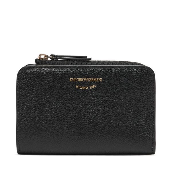Portfel Emporio Armani. Czarne portfele Emporio Armani, bez wzorów. Za 894.99 zł.