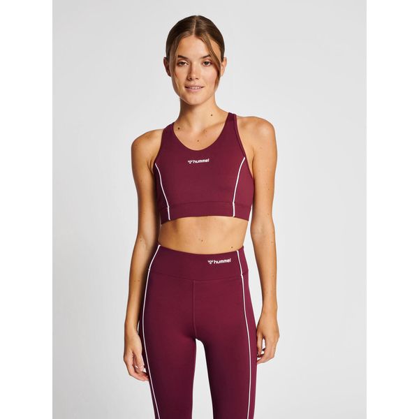 Biustonosz dla kobiet Hummel Mt Flash Sports. Brązowe bielizna sportowa Hummel, bez zapięcia, na fitness i siłownię. W wyprzedaży za 193.50 zł.
