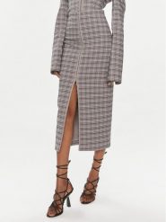 ROTATE Spódnica ołówkowa 1122772947 Szary Slim Fit. Szare spódnice ROTATE, bez wzorów, z wiskozy, ołówkowe. Za 469.99 zł.
