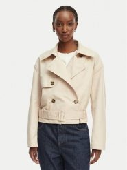 Tommy Jeans Trencz DW0DW22322 Beżowy jasny Relaxed Fit. Brązowe płaszcze Tommy Jeans, xl, bez wzorów, z bawełny, bez kaptura. Za 749.99 zł.