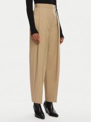 Balmain Spodnie materiałowe DF0PQ315CF47 Beżowy Regular Fit. Brązowe spodnie materiałowe Balmain, bez wzorów, z bawełny. Za 4,149.00 zł.