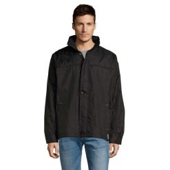 Wiatrówka Mistral Dla Dorosłych Unisex. Czarne kurtki sportowe SOL'S, m, bez wzorów, bez kaptura, trekkingowe. Za 239.99 zł.