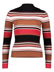 ESPRIT Sweter w kolorze czarno-czerwono-jasnobrązowym rozmiar: XS. Brązowe swetry Esprit, xs, bez wzorów, bez ramiączek. Za 52.79 zł.