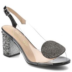 Czarne Sandały S.Barski Stylowe Obuwie Damskie. Czarne sandały S.BARSKI, bez wzorów, eleganckie, bez obcasa, na obcasie, bez zapięcia. Za 169.00 zł.
