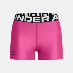Krótkie legginsy treningowe damskie UNDER ARMOUR szybkoschnące kolarki. Czerwone legginsy Under Armour, l, bez wzorów. Za 114.50 zł.