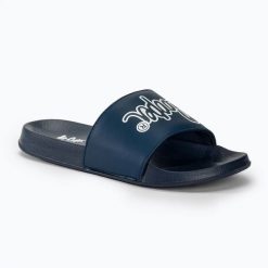 Klapki damskie Lee Cooper LCW-24-42-2480. Niebieskie klapki COOPER, bez wzorów, z materiału, bez obcasa. Za 82.95 zł.
