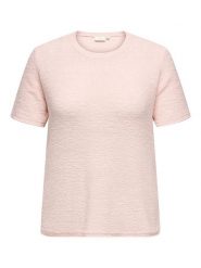 ONLY Carmakoma Koszulka w kolorze jasnoróżowym rozmiar: XL-54. Różowe bluzki Only Carmakoma, xl, bez wzorów, bez kołnierzyka, bez ramiączek. Za 97.28 zł.