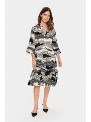 SAINT TROPEZ Sukienka w kolorze beżowym rozmiar: XXL. Brązowe sukienki Saint Tropez, xxl, bez wzorów, z wiskozy, bez kołnierzyka, bez ramiączek, midi, rozkloszowane. Za 104.99 zł.