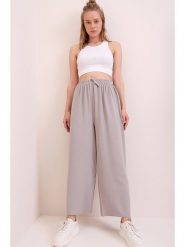 Trend Alacati Spodnie w kolorze szarym rozmiar: XL. Szare spodnie materiałowe Trend Alacati, xl, bez wzorów, z materiału, z podwyższonym stanem. Za 52.99 zł.