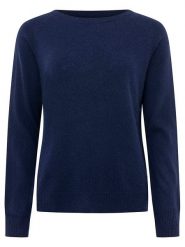 Zwillingsherz Kaszmirowy sweter w kolorze granatowym rozmiar: S. Niebieskie swetry Zwillingsherz, s, bez wzorów, z kaszmiru, bez ramiączek. Za 378.63 zł.