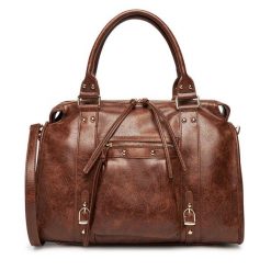 Torebka Badura. Brązowe torebki klasyczne Badura, bez wzorów, bez dodatków. Za 349.99 zł.