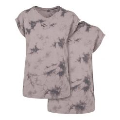 Koszulka Damska Batik Dye Z Przedłużonym Ramiączkiem. Szare bluzki BUILD YOUR BRAND, s, bez wzorów, sportowe, bez kołnierzyka, bez ramiączek. Za 69.99 zł.