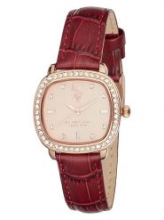 U.S. Polo Assn. Zegarek kwarcowy w kolorze różowozłoto-bordowym rozmiar: onesize. Czerwone, analogowe zegarki U.S. Polo Assn., metalowe. Za 217.99 zł.