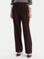Tommy Hilfiger Spodnie materiałowe WW0WW48358 Bordowy Relaxed Fit. Czerwone spodnie materiałowe TOMMY HILFIGER, bez wzorów, z materiału. Za 749.99 zł.