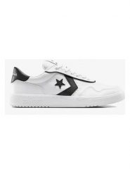 Converse Skórzane sneakersy "SC25" w kolorze biało-czarnym rozmiar: 45. Białe trampki Converse, bez wzorów, bez zapięcia. Za 214.95 zł.