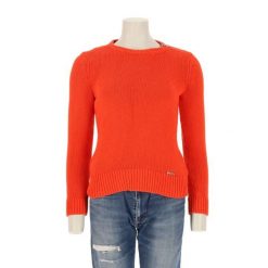 Second life - Damski pomarańczowy sweter - Jak nowy. Brązowe golfy RALPH LAUREN, bez wzorów, bez ramiączek. Za 127.76 zł.