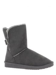 ISLAND BOOT Botki zimowe "Boulder" w kolorze antracytowym rozmiar: 40. Czarne botki Island Boot, na zimę, bez wzorów, z materiału, bez obcasa, bez zapięcia. Za 127.95 zł.