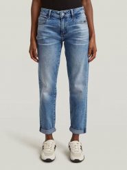 G-Star Dżinsy - Boyfriend fit - w kolorze niebieskim rozmiar: W30/L32. Niebieskie jeansy G-Star, l, z aplikacjami. Za 281.76 zł.