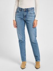 Lee Dżinsy - Tapered fit - w kolorze niebieskim rozmiar: W32/L35. Niebieskie jeansy Lee, l, z aplikacjami, z podwyższonym stanem. Za 109.52 zł.