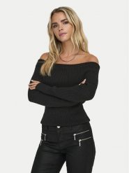 ONLY Sweter Katia 15311830 Czarny Regular Fit. Czarne swetry Only, s, bez wzorów, z syntetyku, bez ramiączek. Za 139.99 zł.