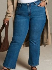 Jeansy bootcut - niebieski. Niebieskie jeansy Sinsay, l, bez wzorów. Za 69.99 zł.