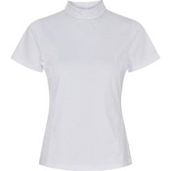 Damska koszulka konkursowa Equipage Tessa. Białe bluzki EQUIPAGE, bez wzorów, sportowe, bez kołnierzyka, bez ramiączek. Za 254.50 zł.