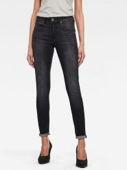 G-Star Dżinsy "3301" - Skinny fit - w kolorze antracytowym rozmiar: W27/L32. Czarne jeansy G-Star, l, z aplikacjami, z podwyższonym stanem. Za 220.45 zł.