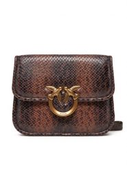 PINKO Torebka Love Box Bag Fl Mini PE 25 PLTT 104297 A2CH Brązowy. Brązowe listonoszki Pinko, bez wzorów, ze skóry, bez dodatków. Za 1,159.00 zł.