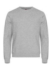 Clique Basic Roundneck bluza unisex z okrągłym dekoltem — stabilizowany. Szare bluzy CLIQUE, m, bez wzorów, z bawełny, bez kaptura. Za 149.58 zł.