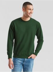 Lekka bluza dresowa Fruit Of The Loom Adulto Verde Oscuro. Zielone bluzy FRUIT OF THE LOOM, m, bez wzorów, z bawełny, bez kaptura. Za 147.99 zł.