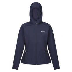 Softshell turystyczny damski Regatta Arec III z kapturem. Niebieskie kurtki sportowe Regatta, s, bez wzorów, z softshellu, z kapturem, trekkingowe. W wyprzedaży za 119.99 zł.