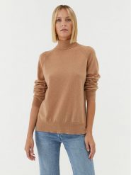 TWINSET Golf 232TT3200 Beżowy Regular Fit. Brązowe golfy Twinset, xl, bez wzorów, z wełny, bez ramiączek. Za 459.99 zł.